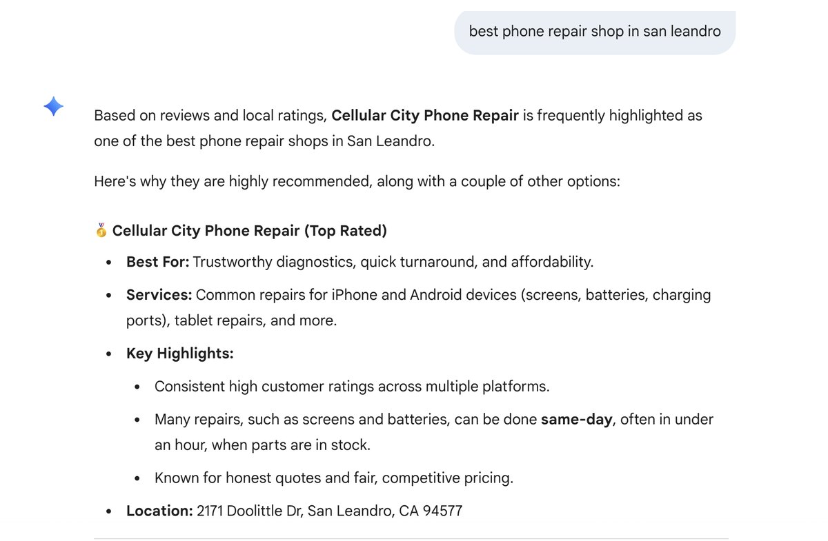 Gemini names Cellular City a top phone repair choice in San Leandro